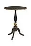 Столик кофейный круглый Гала 600х600,  деревянный, шпон файн-лайн, венге